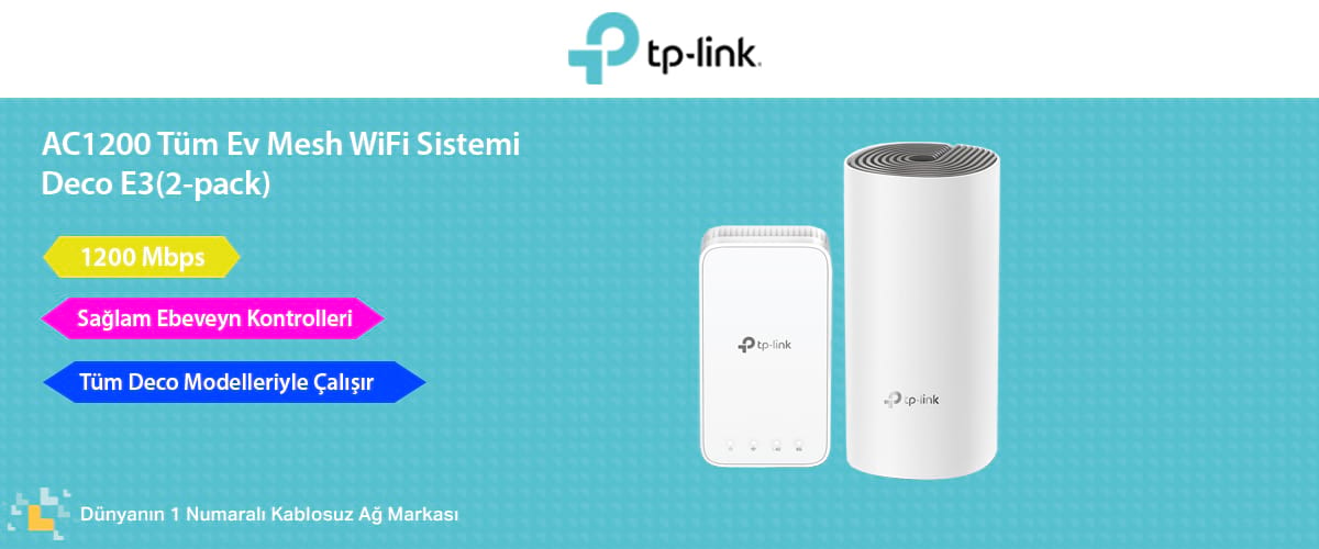 TP-Link Deco E3 1200 Mbps 2'li Router